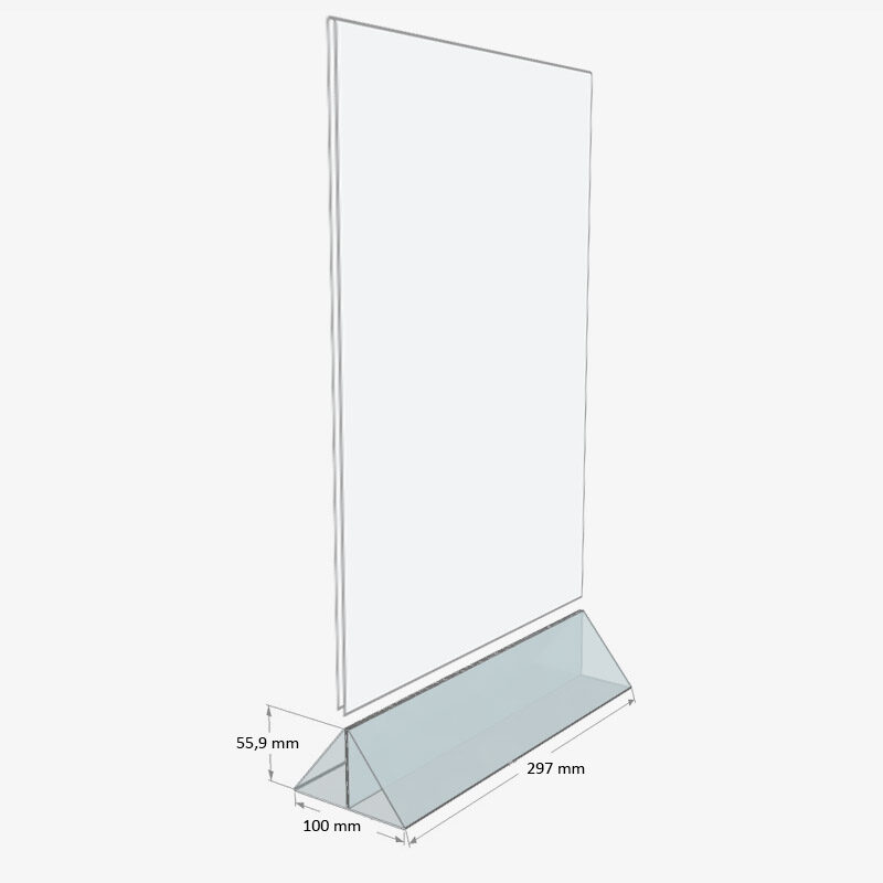 Fot bordrytter til A3 plastlomme fra Nordic Display.