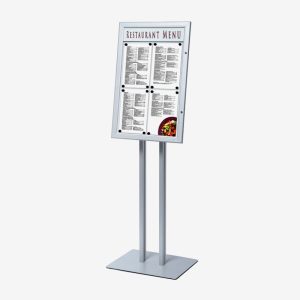 Innendørs LED menydisplay på stativ