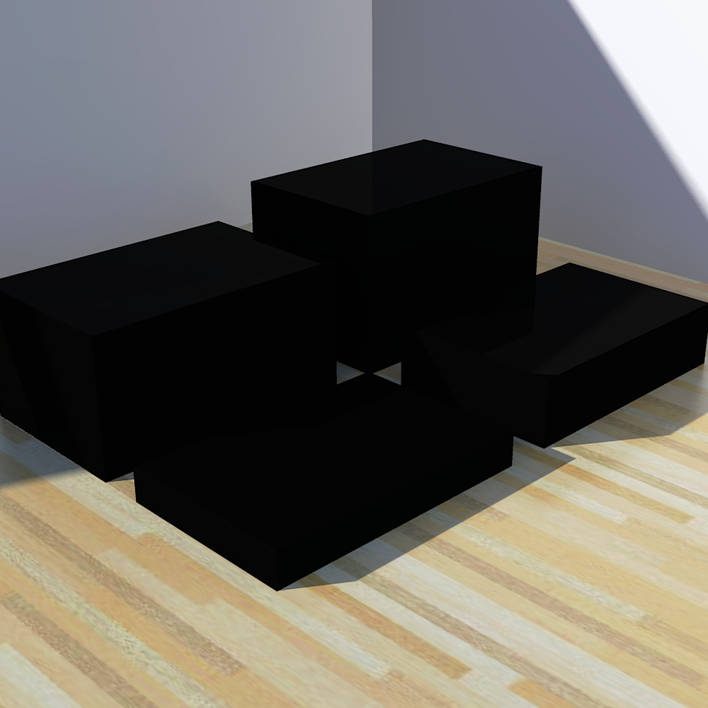 Svart palletrekk fra Display.no