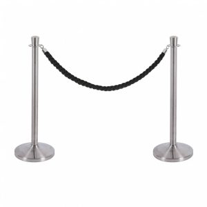 Stolpe for sperretau. Polert krom finish. BSRCHROME