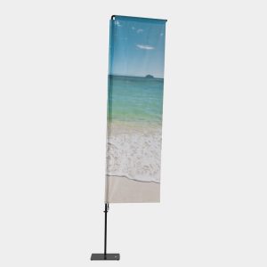 Strandflagg Kvadrat fra Display.no