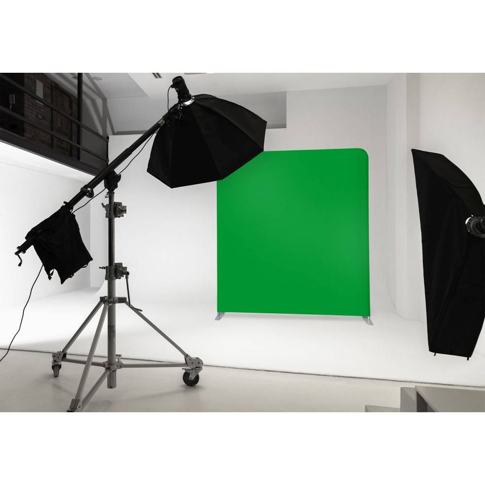 Zipper-vegg green screen chromakey fra Display.no