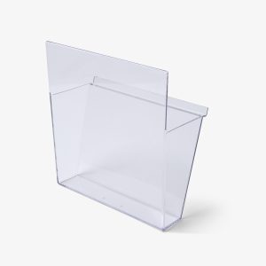 transparent brosjyrehylle for A4 brosjyrestativ