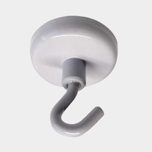 Krok med magnet på baksiden. Ø 25 mm. Kapasitet: 4 kg.