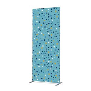 Zipper skillevegg Dots blå