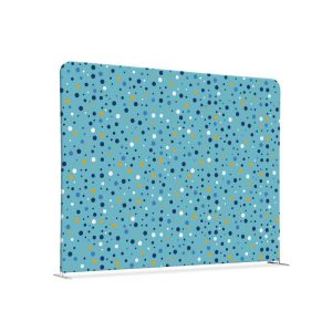 Zipper-vegg Rett med standard print. Motiv: Dots