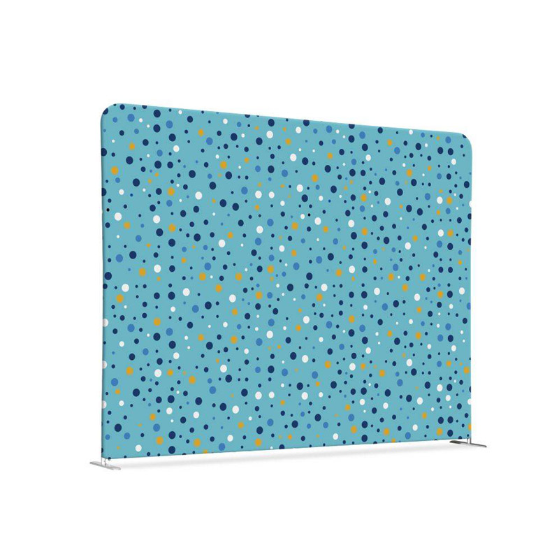 Zipper-vegg Rett med standard print. Motiv: Dots