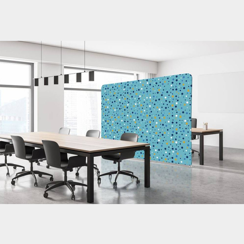 Zipper-vegg Rett med standard print. Motiv: Dots