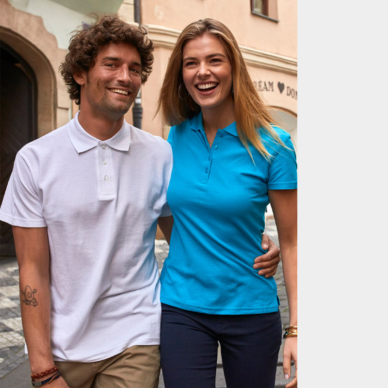 Basic Polo pique skjorte for profilering.