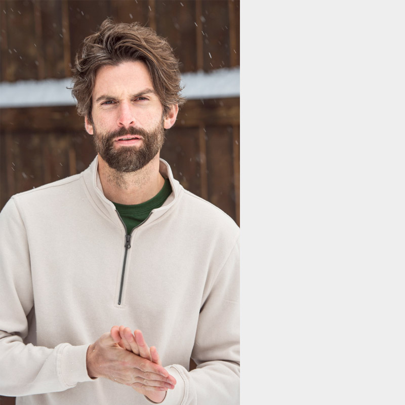 Clique Basic Half Zip sweatshirt genser for profilering.