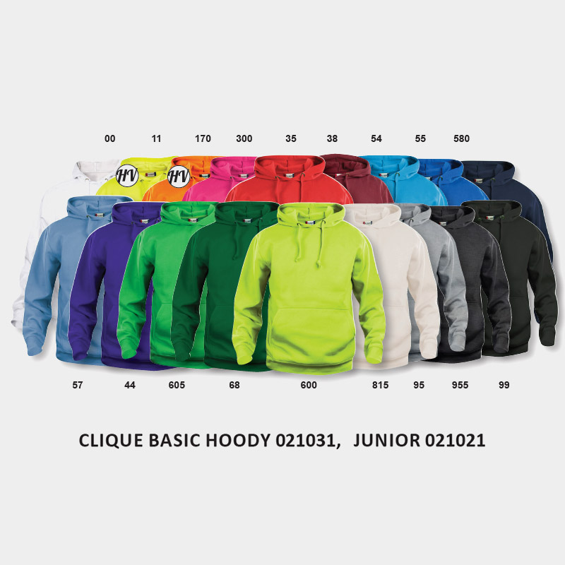 Clique Basic Hoody unisex hettegenser for profilering.