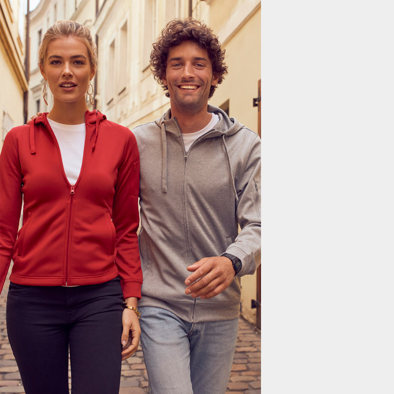 Clique Basic Hoody Full Zip hettegenser for profilering.