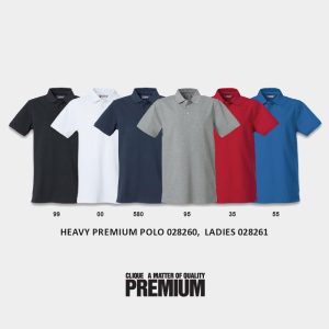 Heavy Premium Polo pique skjorte for profilering.