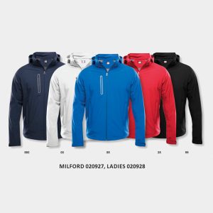 Milford softshell jakke for profilering.