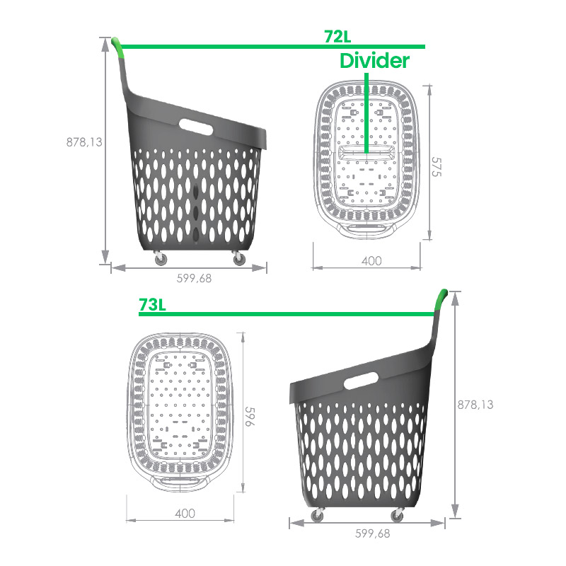 GenEvolution - smal handlevogn for små butikker og trange handlegater