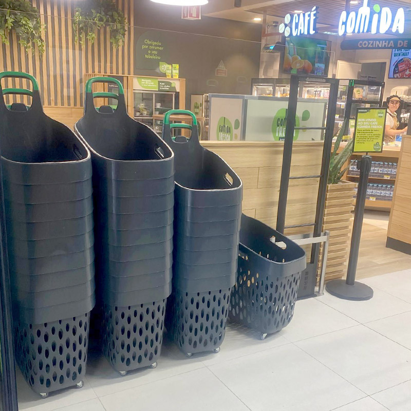 Handlevogn for store varehus og små butikker med smale handlegater –GenEvolution