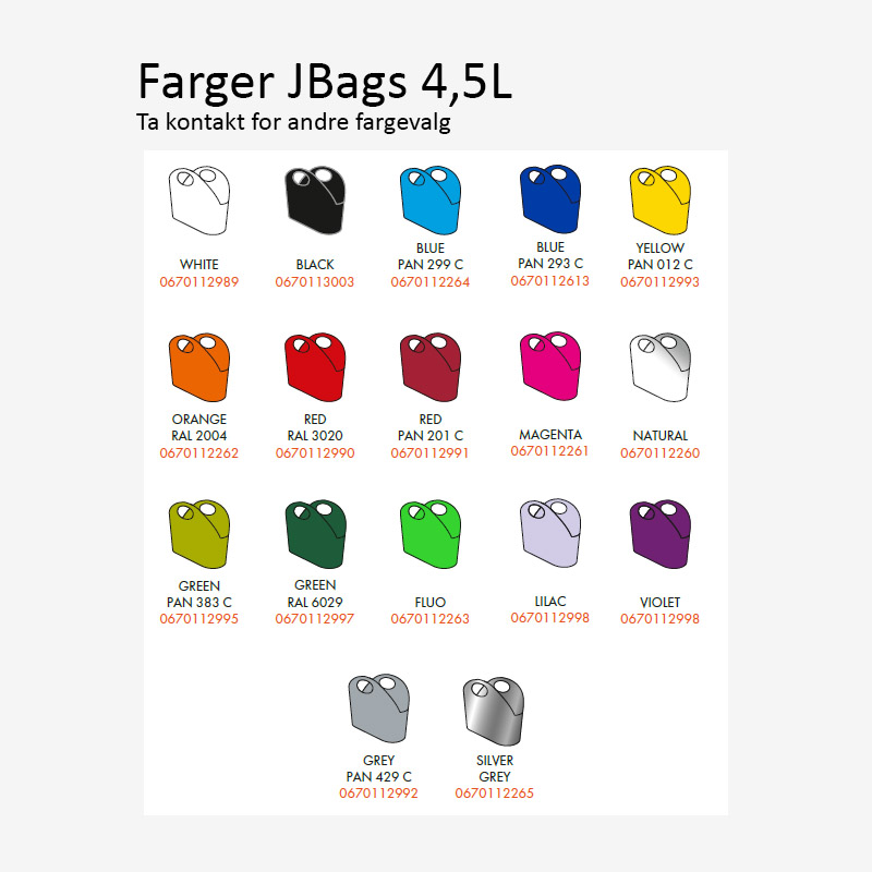 JBags handlekurver 4,5L, 5,5L, 15L - Bilde 6