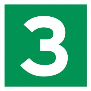 Rømningskilt Etasje 3