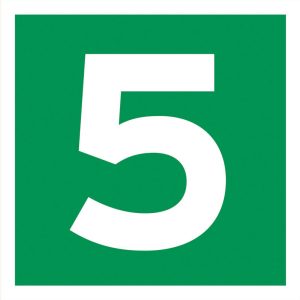 Rømningskilt Etasje 5