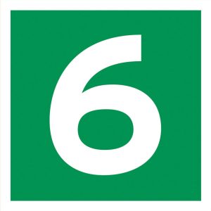 Rømningskilt Etasje 6