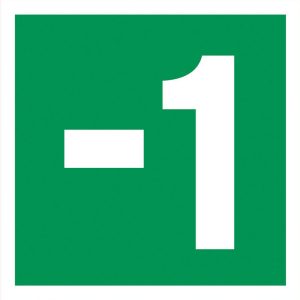Rømningskilt Etasje -1