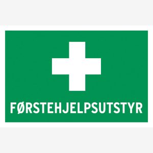 Nødskilt Førstehjelpsutstyr