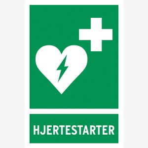 Nødskilt Hjertestarter