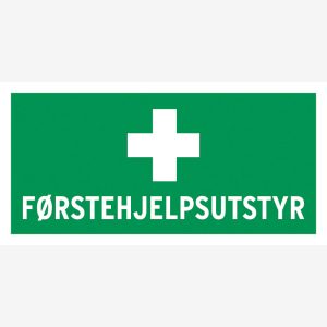 Nødskilt Førstehjelpsutstyr