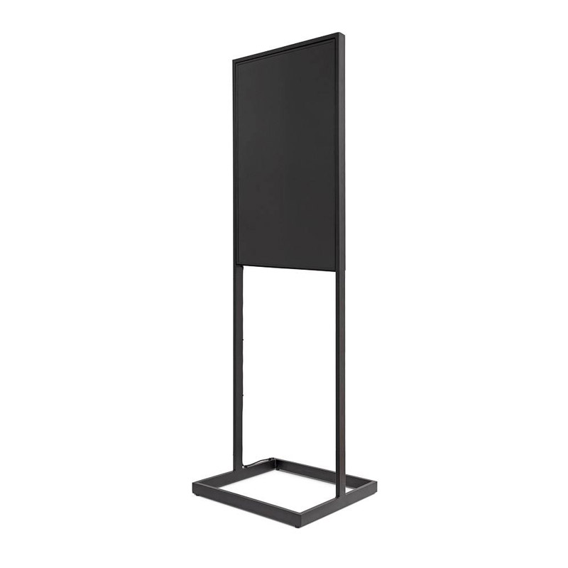 Digital Totem Sky er et skjermstativ med elegant åpen ramme rundt en 43" eller 55" Samsung skjerm.
