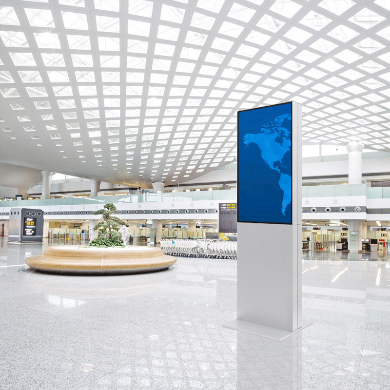 Smart Line Tosidig Digital Totem med 43" eller 50" Samsung skjerm.