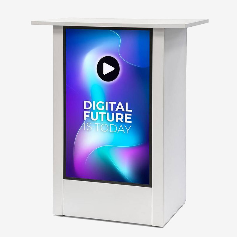Hvit Digital Counter Futuro disk med vertikal skjerm