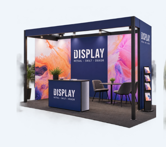 Messevegg og stand for Nordic Display