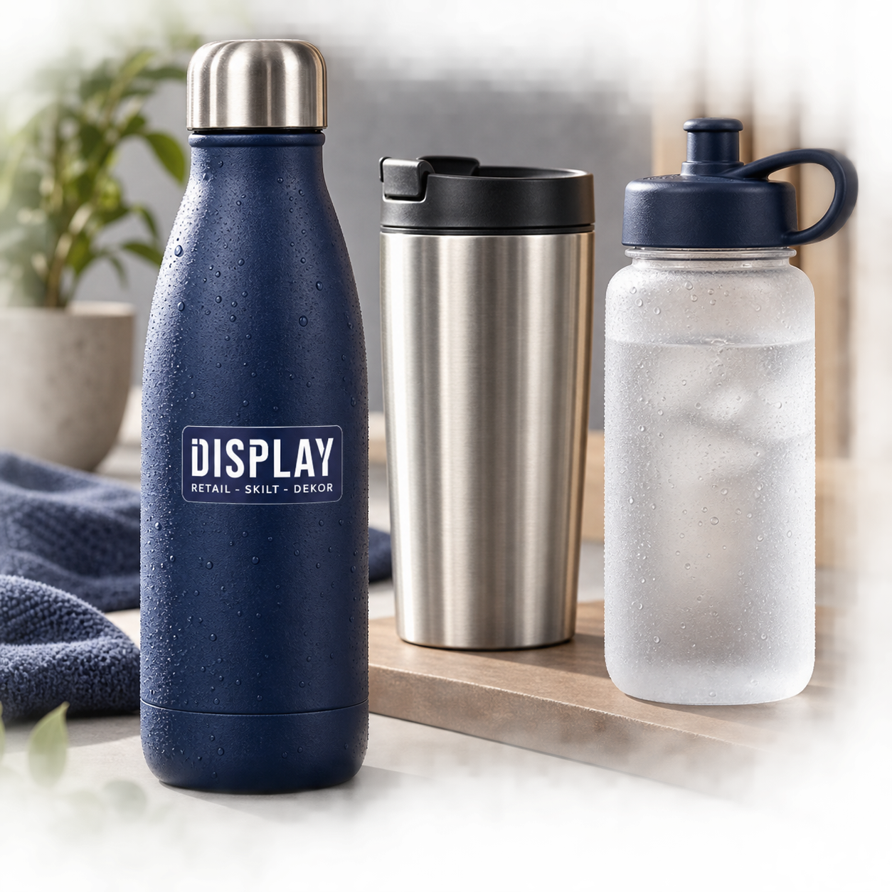 Drikkeflasker med Display-logo